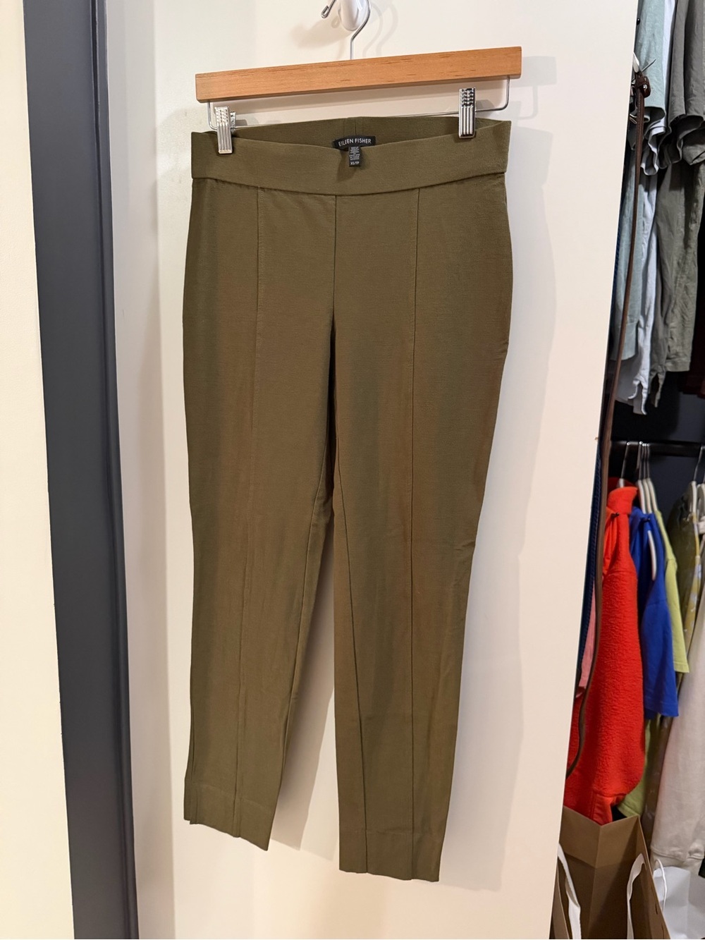 Eileen Fisher Stretch Crepe Slim Ankle Pants
